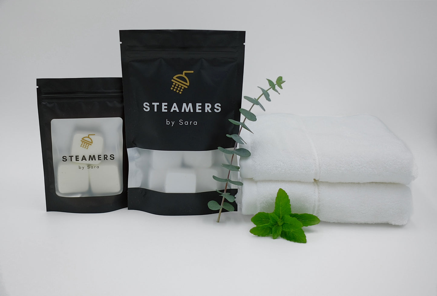 Eucalyptus Spearmint Shower Steamer – Holder Handmade